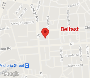 Belfast office map