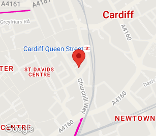 Cardiff office map